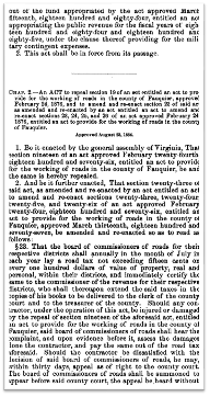 A black and white scan of a page of laws from Virginia. The image includes page text with paratextual information removed in preparation for OCR.